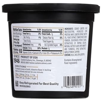 Custom Culinary Gold Label Lobster Base, 1 Pound -- 6 per case.