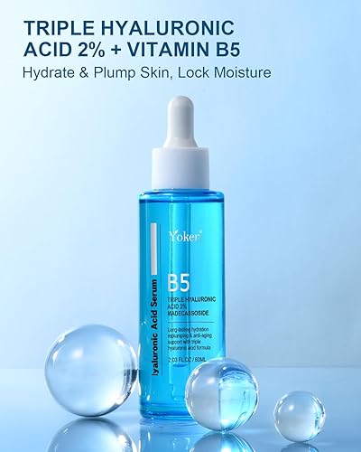 Miniatura 7 de PU PLANTO B5 - Suero de ácido hialurónico para cara, 2 onzas, ácido hialurónico triple puro, 2% con vitamina B5, suero facial antienvejecimiento