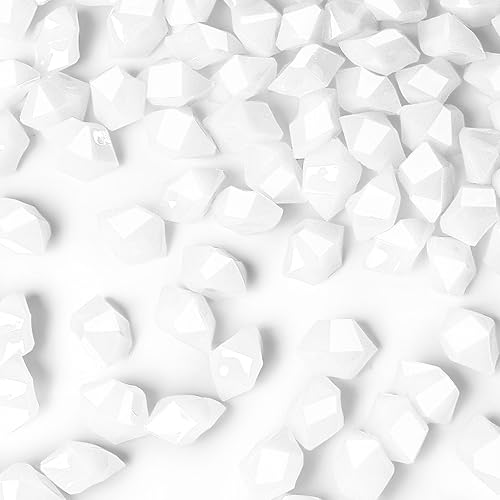 Miniatura 24 de DomeStar 1000 piezas de hielo falso, diamantes falsos acrílicos, relleno de florero, gemas de plástico, rocas transparentes para manualidades