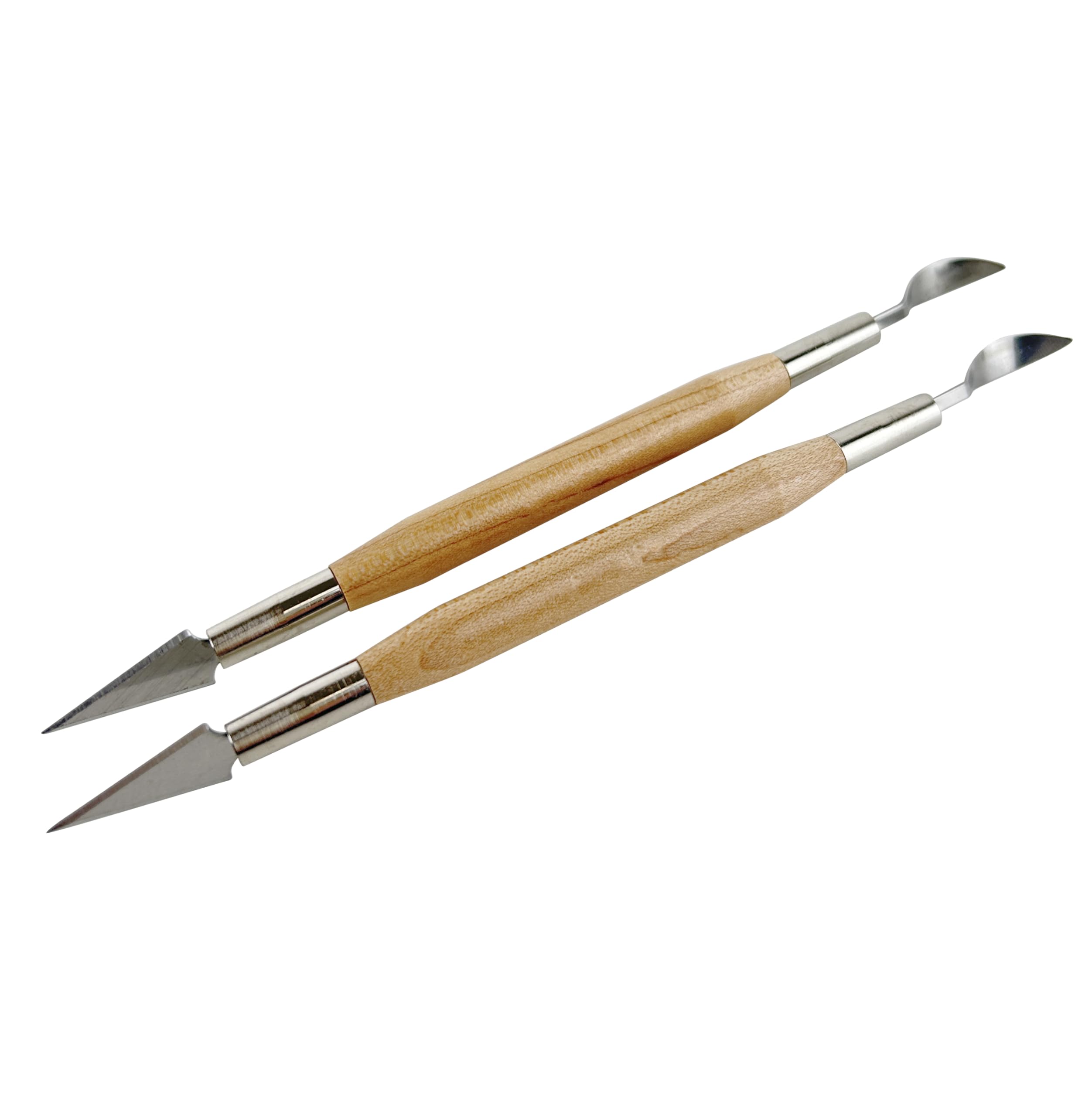 National Artcraft 6-7/8" Metal and Wood Clean-Up Tool for Ceramics and Pottery - (Pkg/2)