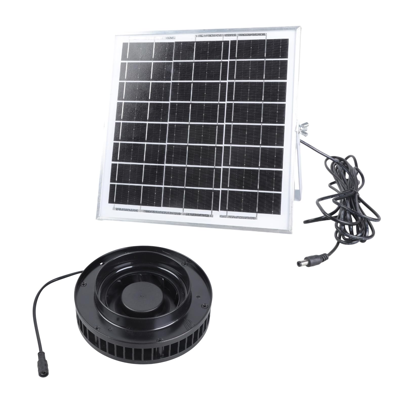 Fan 430CFM 2500RPM Quiet Operations Inline Duct Fan with Solar Panel for Indoor Plant Cultivation Inline Duct