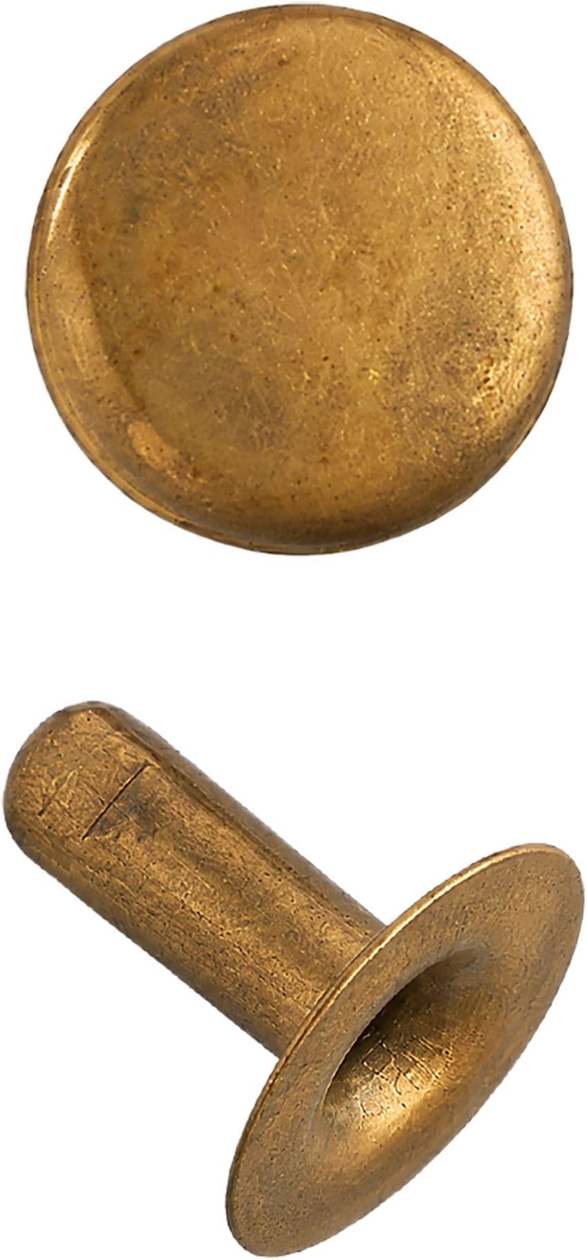 Leather Rapid Rivets Medium Antique Brass Plate 100/pk 1273-15