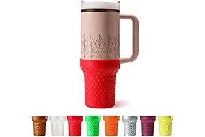 Cup Boot for Stanley Quencher - Blaze Red Silicone Sleeve Protects Your...