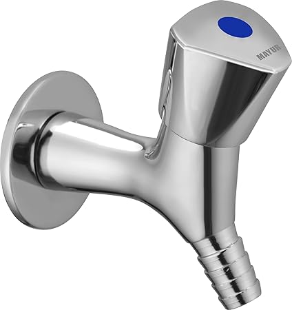 MAYUR CICH, Brass Bib Tap Nozzle with Wall Flange (TRI-0205) for Garden and Washing Machine