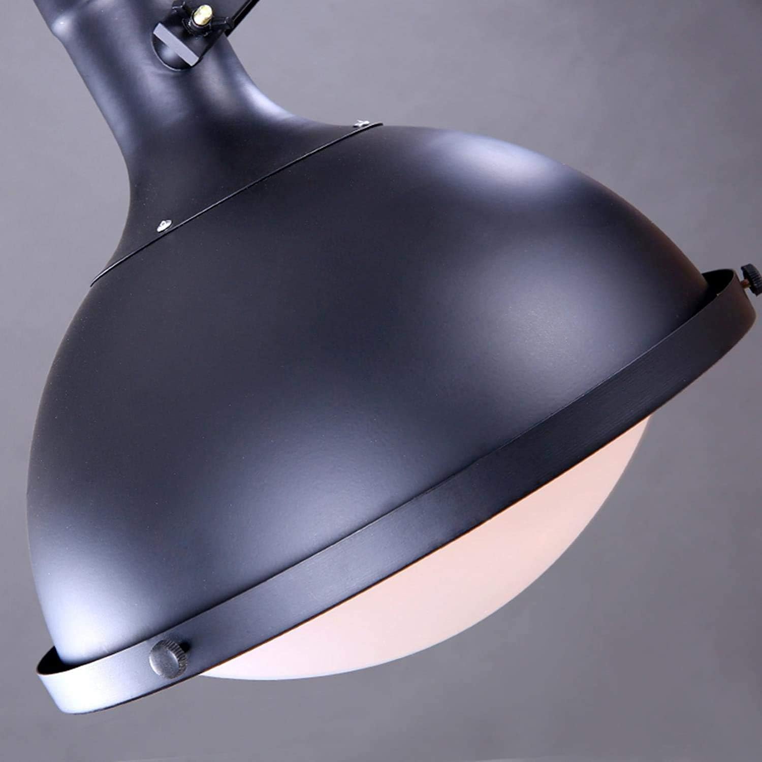 American Country Loft Industrial Wind Spotlight Retro Bar Restaurant Chandelier Clothing Shop Adjustable Iron Three Head Ceiling Lamp, Single Head Light Source,Single Head Light Source