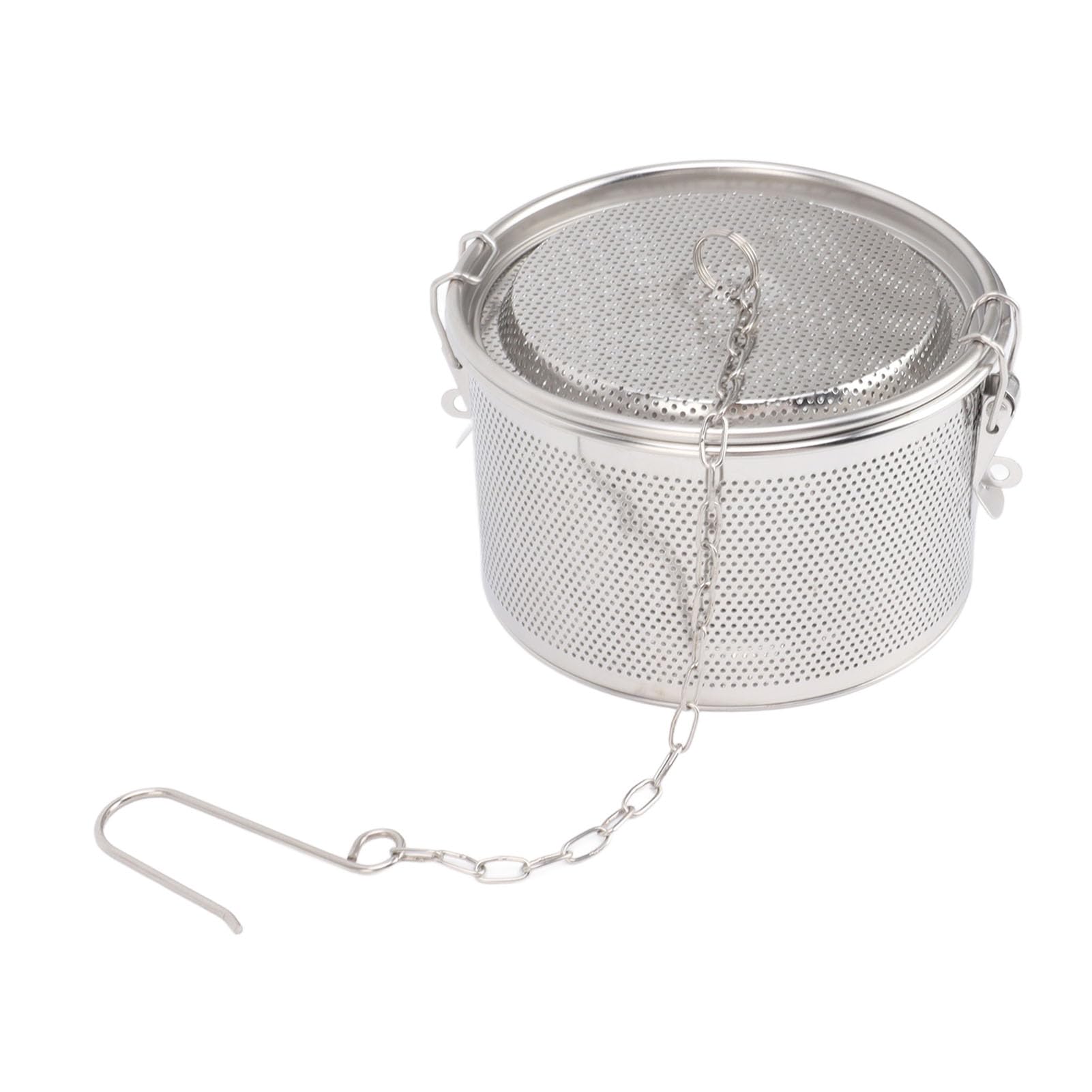 Soup Strainer, Tea Infuser Tea with Hanging Chain Stainless Steel Tea Balls Filter for Filtering Soups, Teas (Diameter 16cm/6.3in)