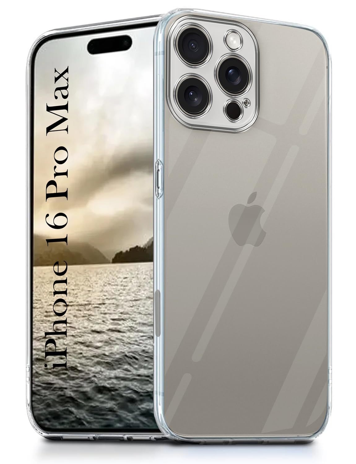 Jkobi Back Cover for Apple iPhone 16 Pro Max (Silicone Matte Shockproof Case with Camera Protection | Soft and Flexible | Transparent) (B0DGL4FS3K) Amazon Price History, Amazon Price Tracker