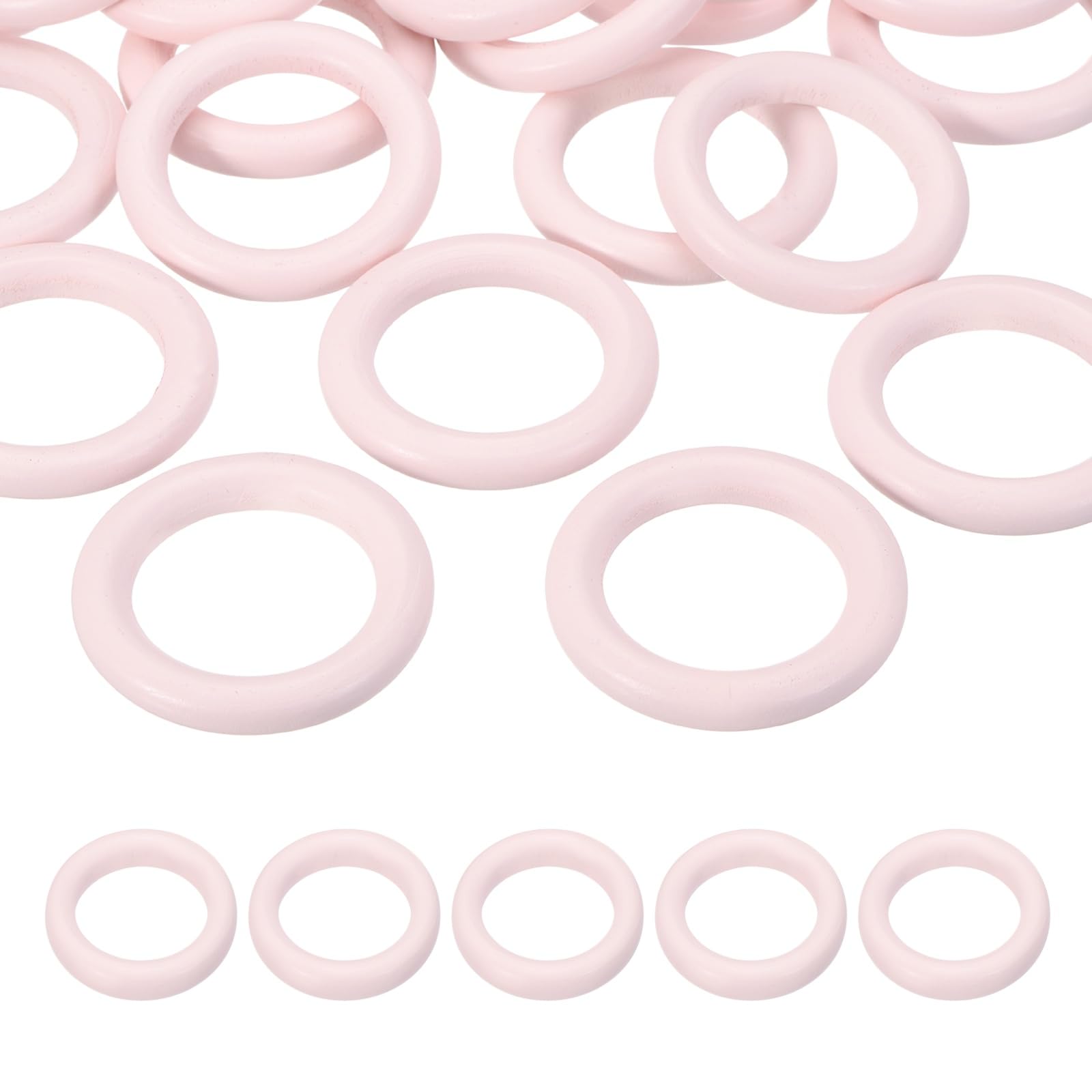 Anneau en bois rond PATIKIL 50mm haut de gamme pour bijoux de créateurs