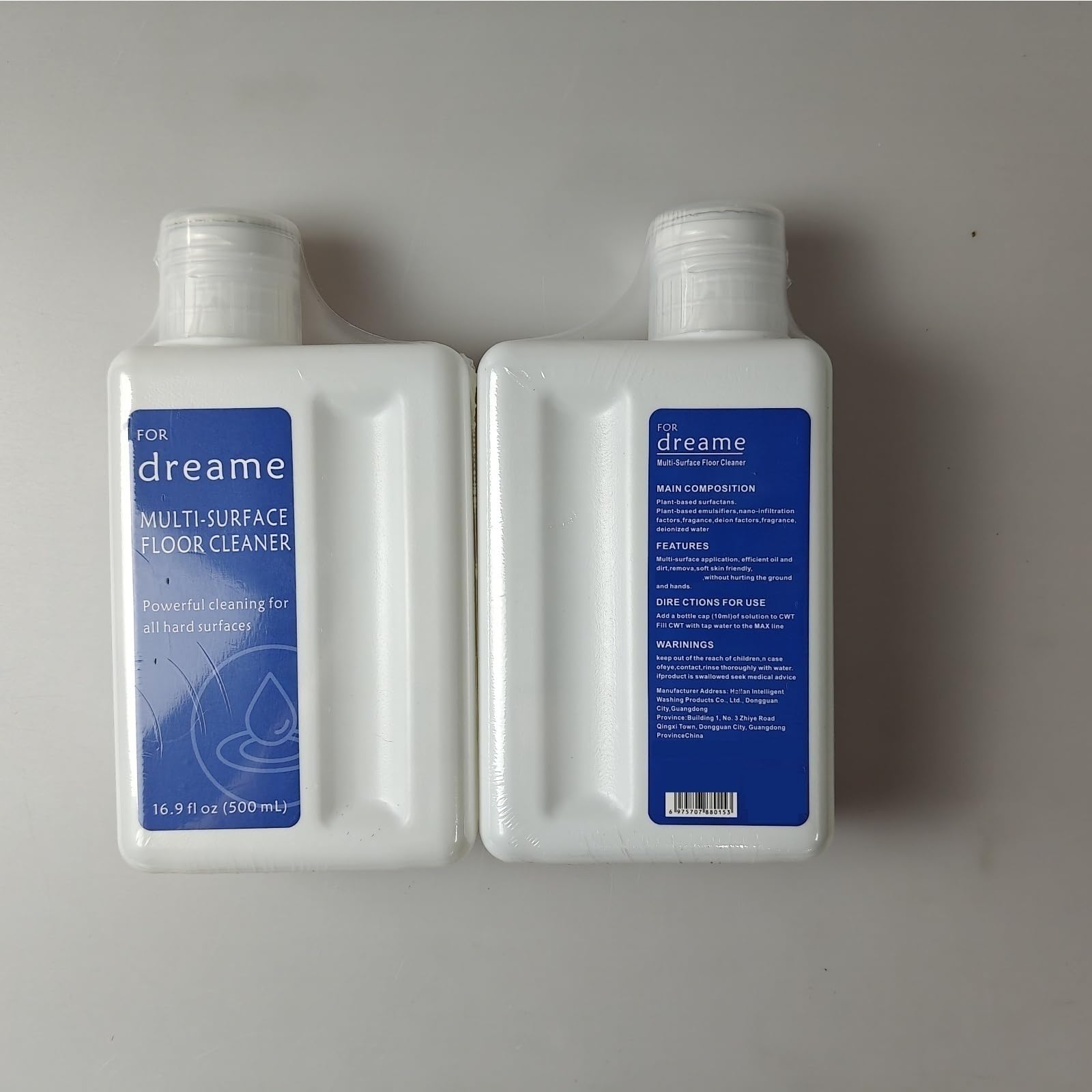 Limpiador De Suelos. Compatible Para Dreame M12/H12/L10 PLUS. Líquido Especial De Limpieza Para Suelos De Aspiradoras, 500 Ml (16.9 Fl Oz) Soluciones De Limpieza Multipisos.(2pc)