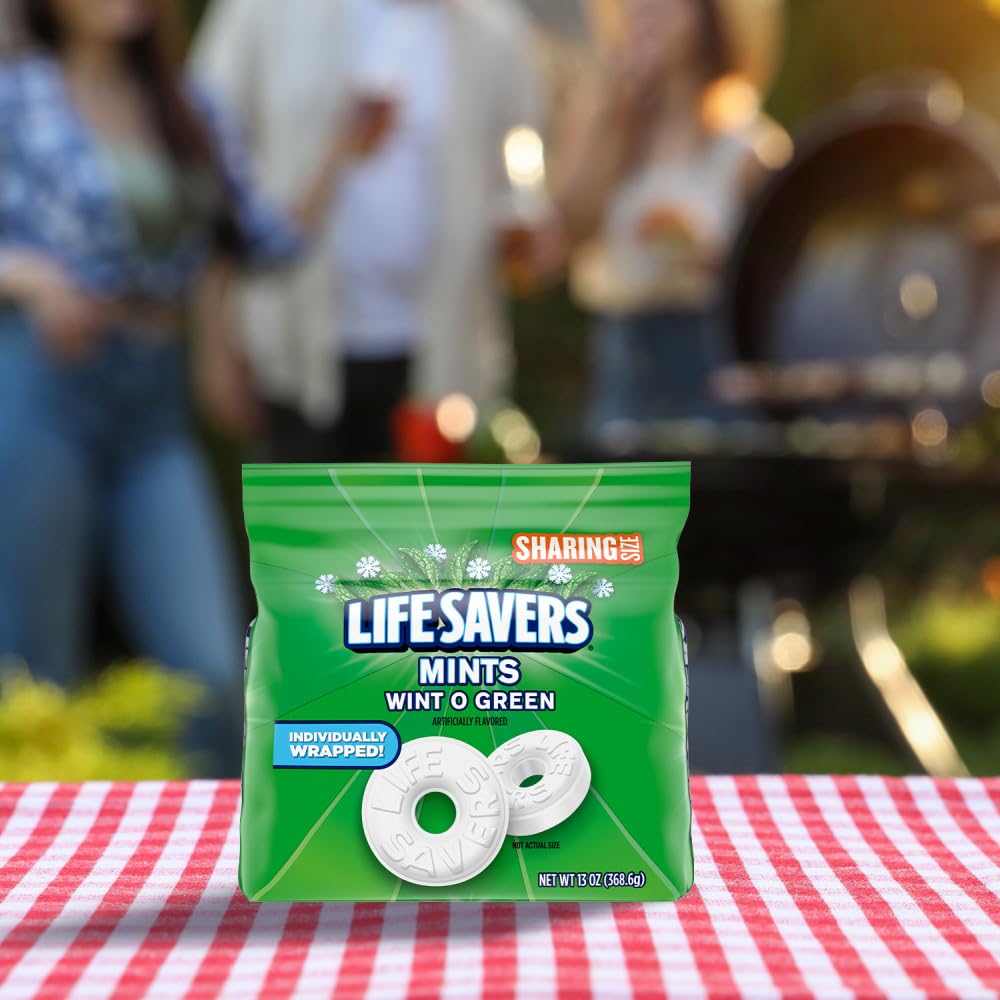 Wint-O-Green Breath Mints Hard Candy, Sharing Size, 13 oz Bag