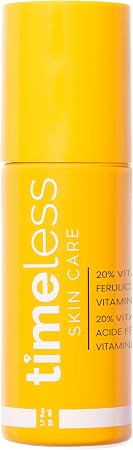 Timeless Sérum à la vitamine C 20 % + E et acide férulique, antioxydant, 50 ml