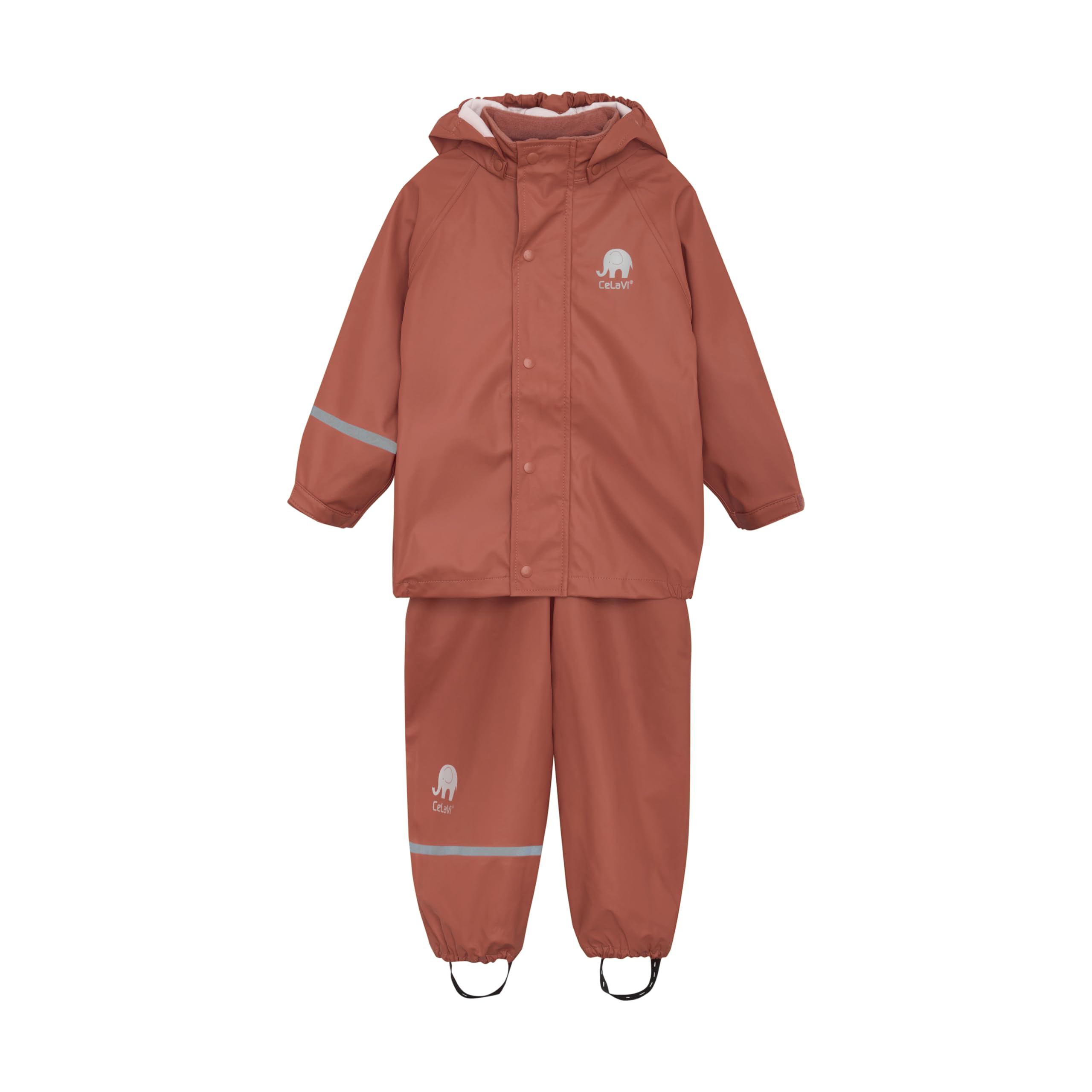 Celavi Mädchen Basic Rainwear Set -Solid Pu Regenjacke (1er Pack)