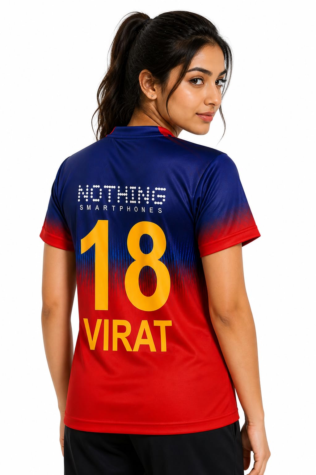 raavi colors Unique Cricket Match Jersey with Player for Outdoor Play Made with Lightweight Comfort-picture-30