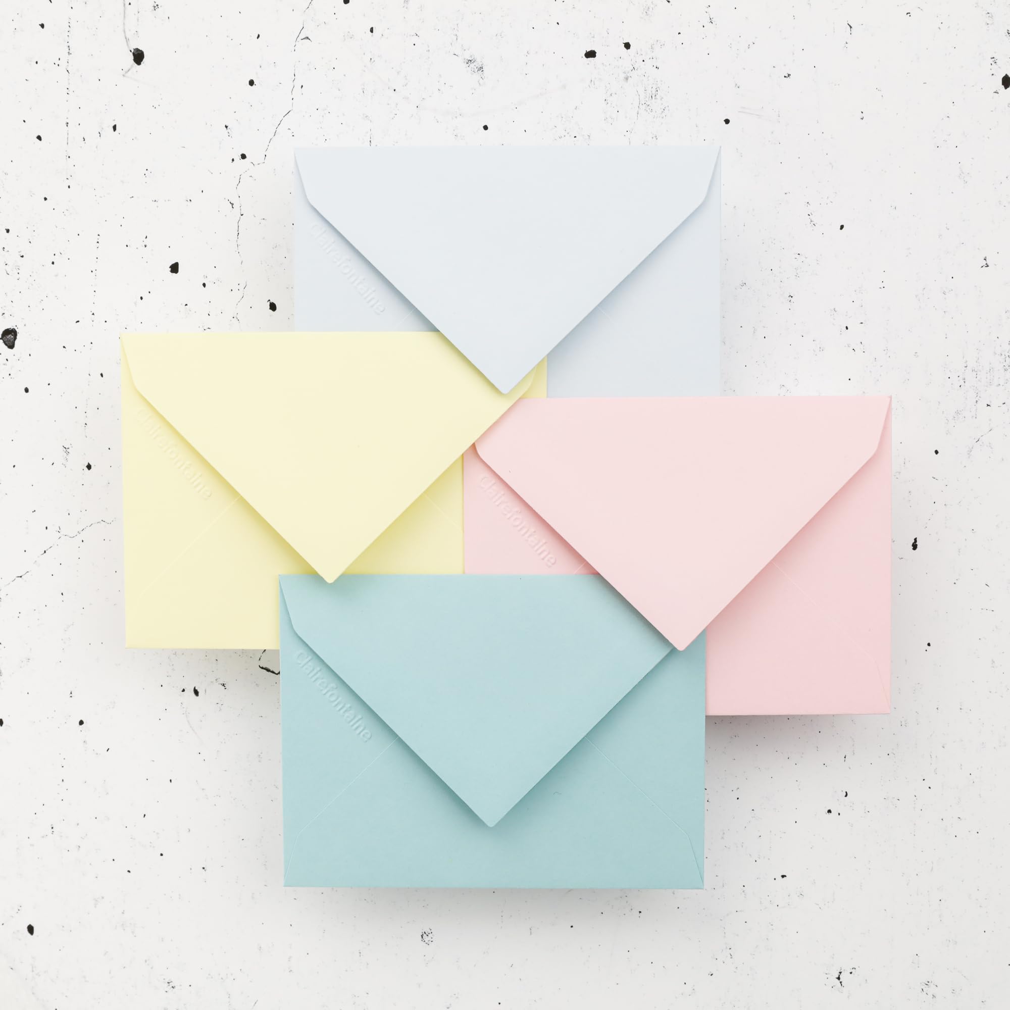 Clairefontaine 5460C Pack of 20 Gummed Envelopes Format 7,5x10cm, 120g/m², Blue, Invitation Events and Correspondence - Image 3