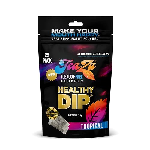 Teaza Herbal Energy Pouch es Masticar tabaco alternativo sin nicotina sabor tropical 1 unidad deliciosas frutas tropicales piña mango y cítricos