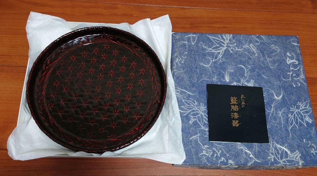 Amazon｜九藍 籃胎漆器 お盆 丸盆｜儀礼用お盆 オンライン通販
