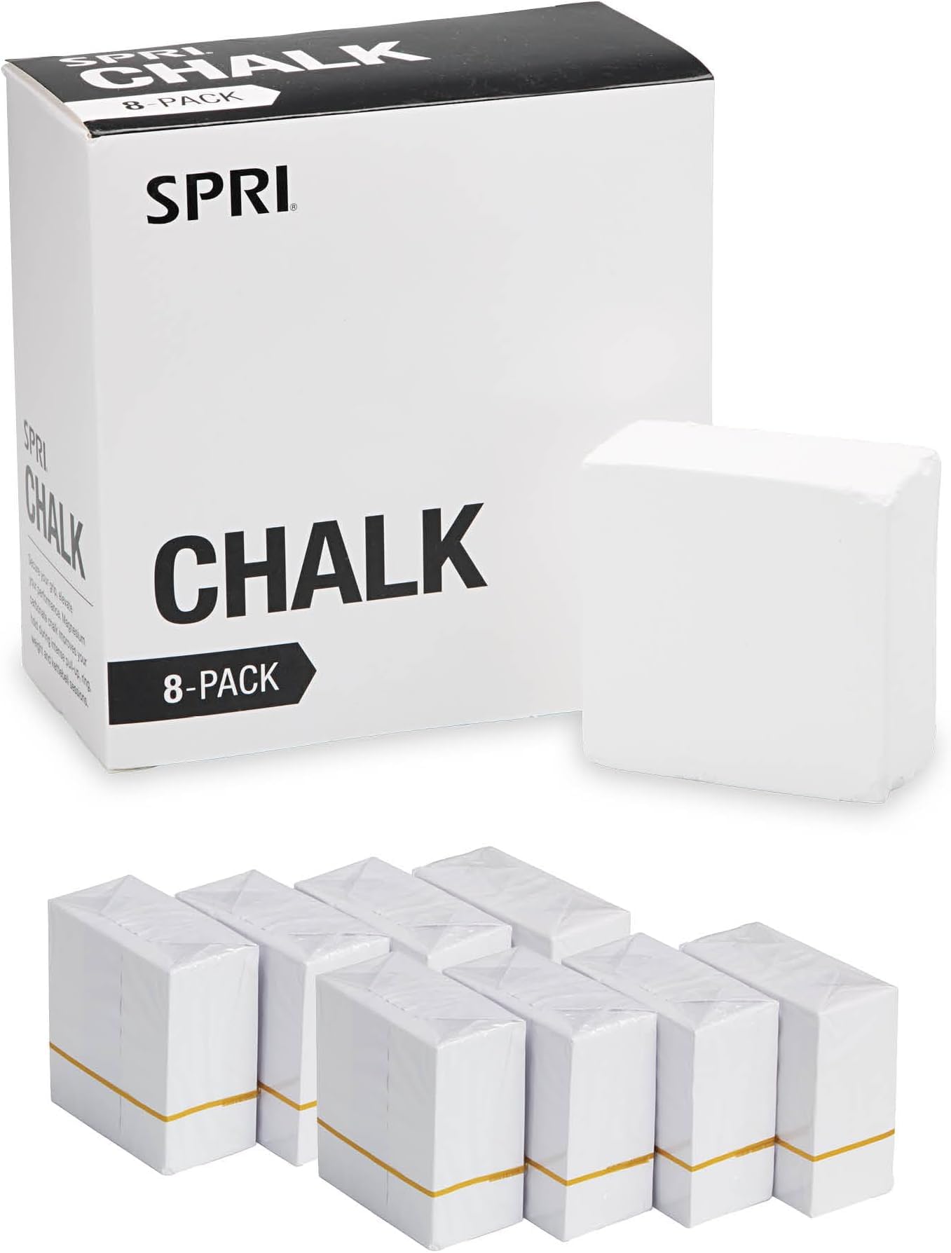 SPRI Chalk Block &amp; Chalk Ball for Gymnastics, Rock Climbing, Bouldering, Rings, Weightlifting, Pool Billiards