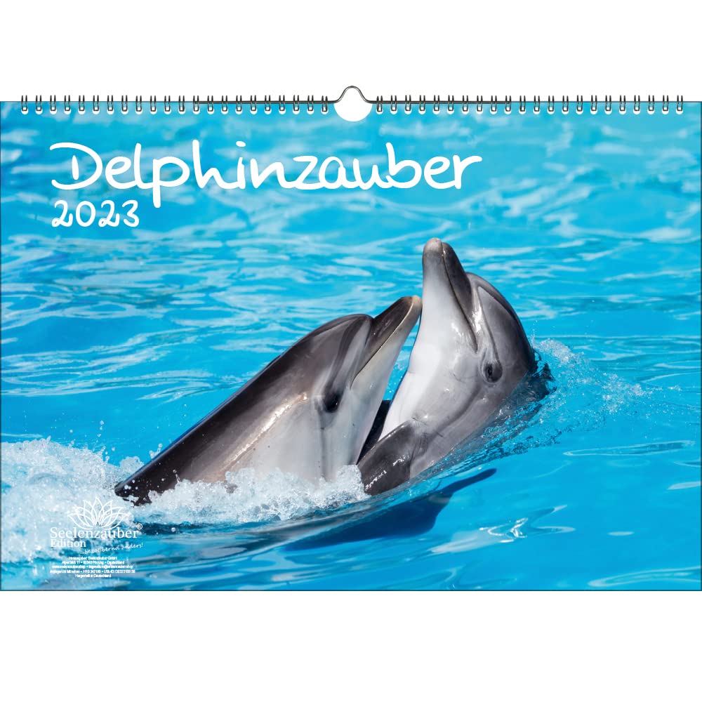 Dolphin Magic DIN A3 Calendar for 2023 Dolphin - Soul Magic, Multi-Colour, KN2023-3W-0004-D-0