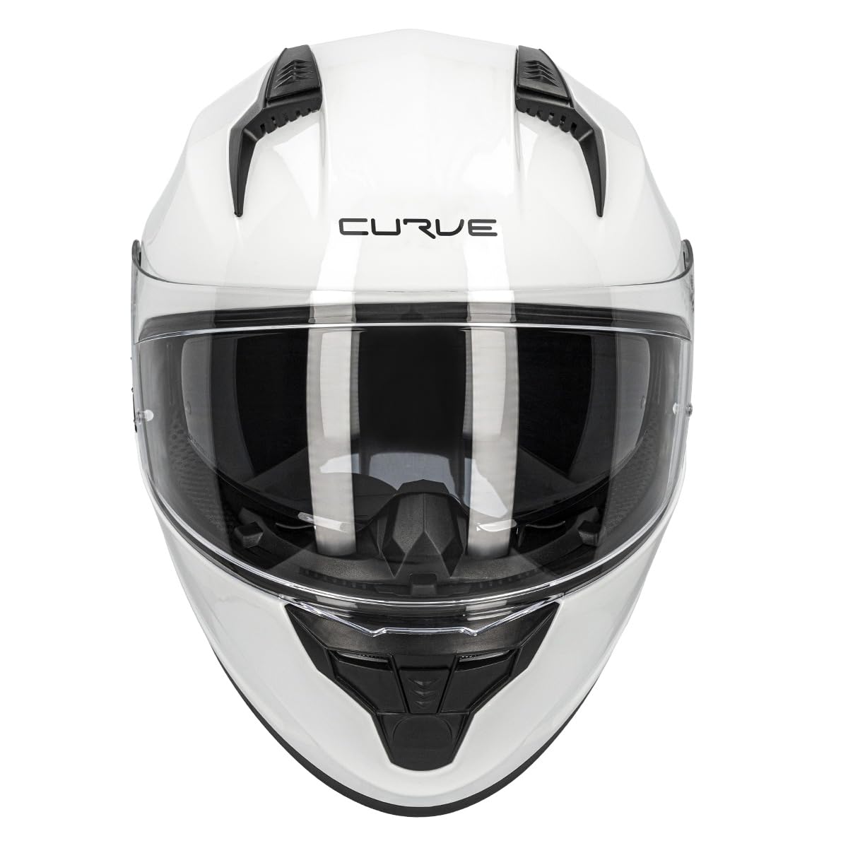 Curve Casco Integral para Moto, Lead, Material Resina ABS termoplástica, Sistema de ventilación, Visor Solar Ahumado, Cierre micrométrico, Adultos, Hombre y Mujer, ECE 22.06