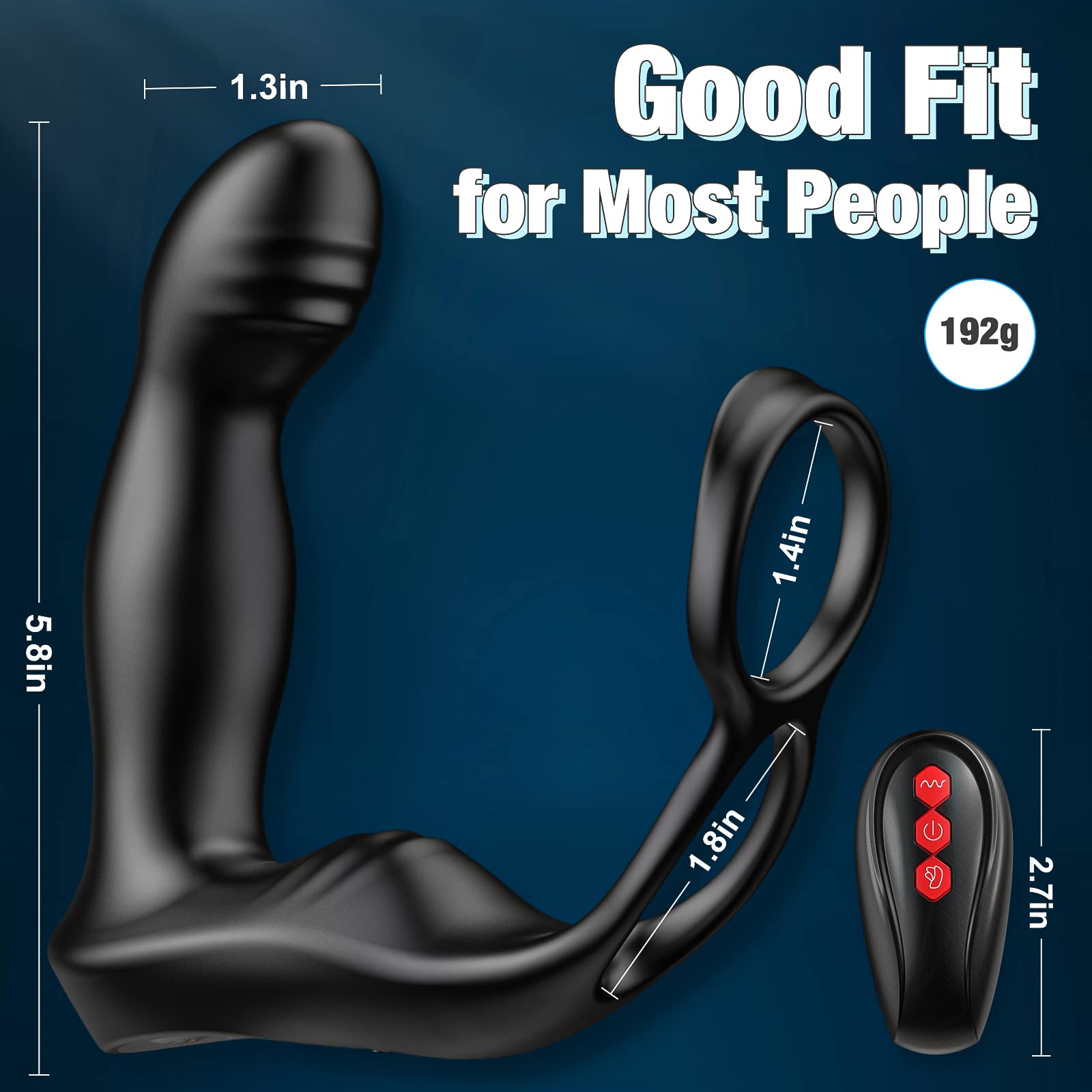 Juguetes sexuales para adultos para hombres, vibrador anal, masajeador de próstata con anillo para el pollo, aplicación de control remoto para parejas, juguete sexual para parejas, estimulador de ano 4