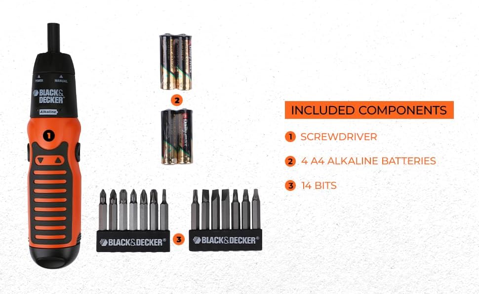 Miniatura 5 de Black & Decker A7073 Destornillador con batería ID del producto 5035048280485