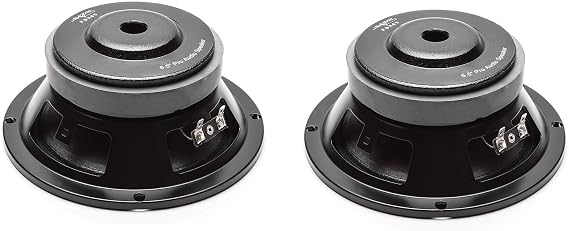 Skar Audio (2) FSX65-4 (2) FSX65-4 300-Watt 6.5-Inch 4 Ohm MID-Range Loudspeakers - 2 Speakers Black