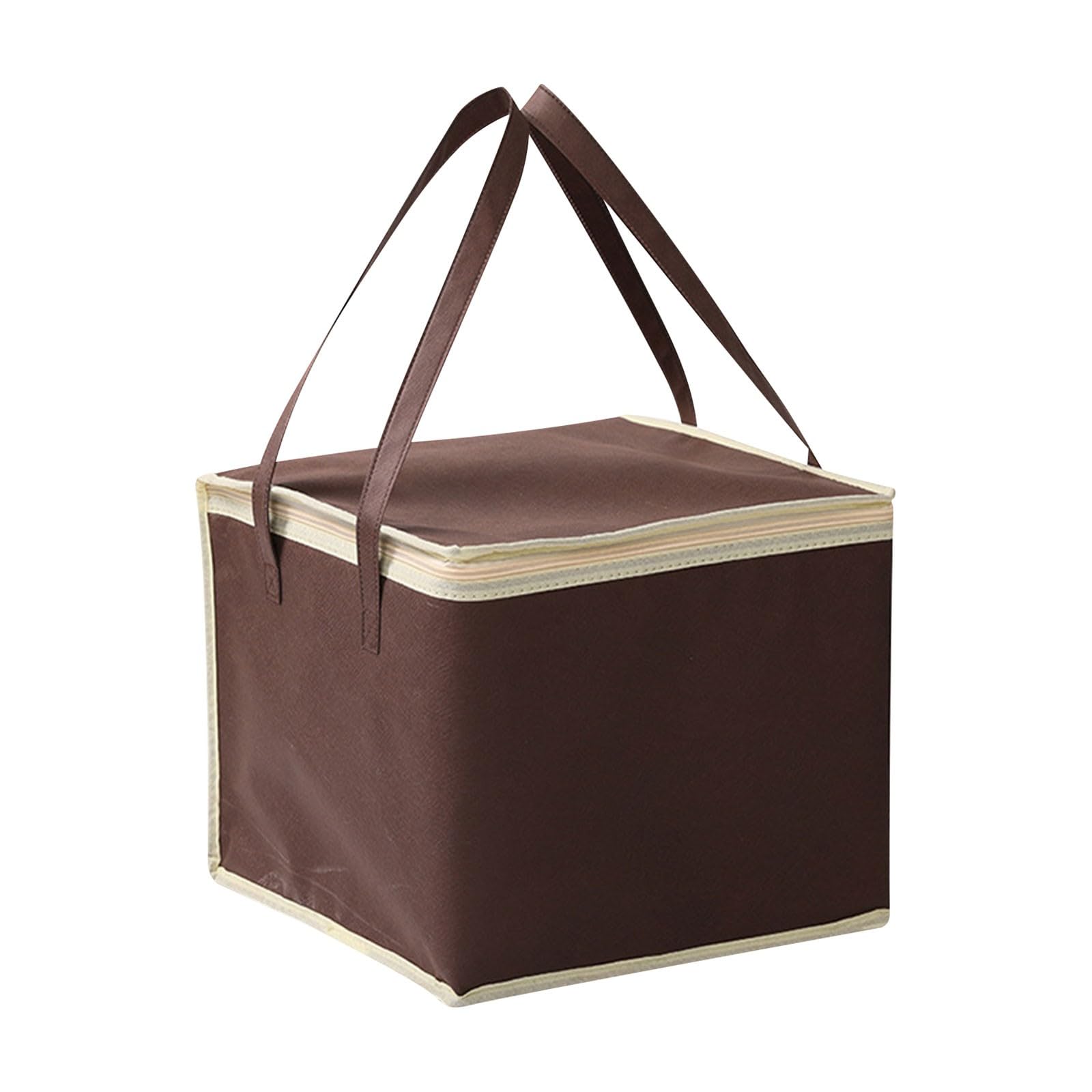 KPO Cake Insulation Bag Non Woven Portable Aluminum Foil Insulation Bag Milk Tea Takeaway Cooler Bag Lunch Bag (B, One Size)