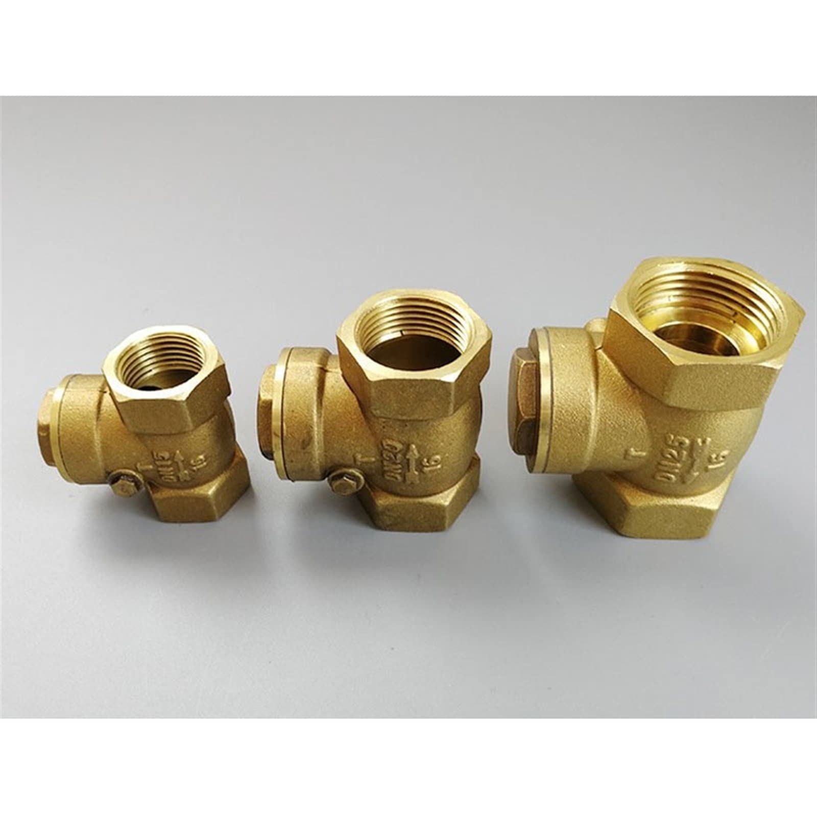 2" Brass Swing Check Valve - Female Thread, One-Way Non-Return Valve For Water