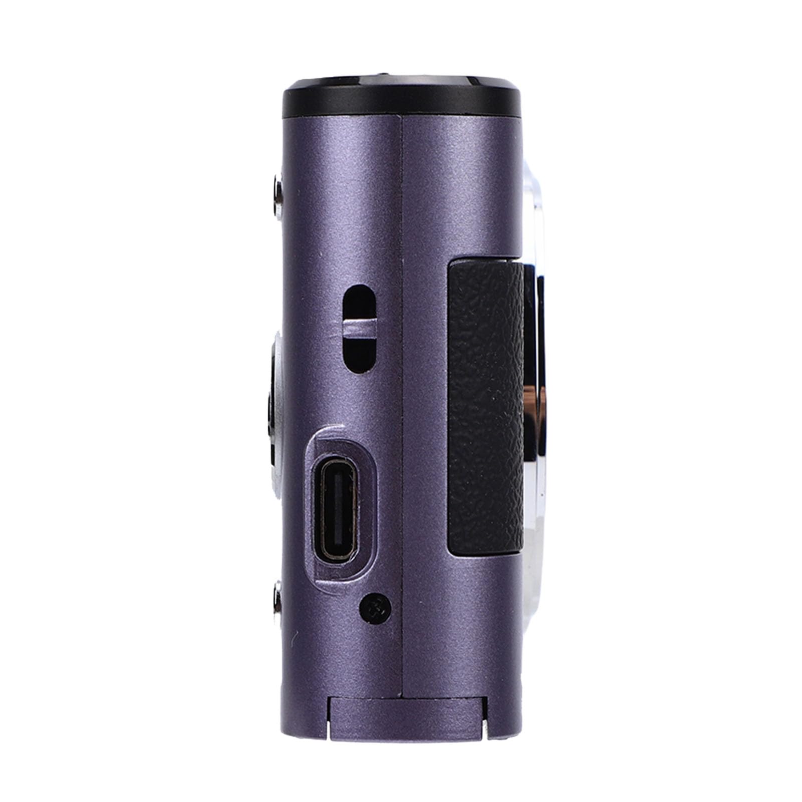 Bewinner Camera Digitale 4K per Fotografia, Fotocamera da Vlogging da 48 MP con Schermata da 3 ", Luce di Riempimento a LED, Videocamere da Viaggio Compatto Zoom 18x Zoom per Principianti (Viola)
