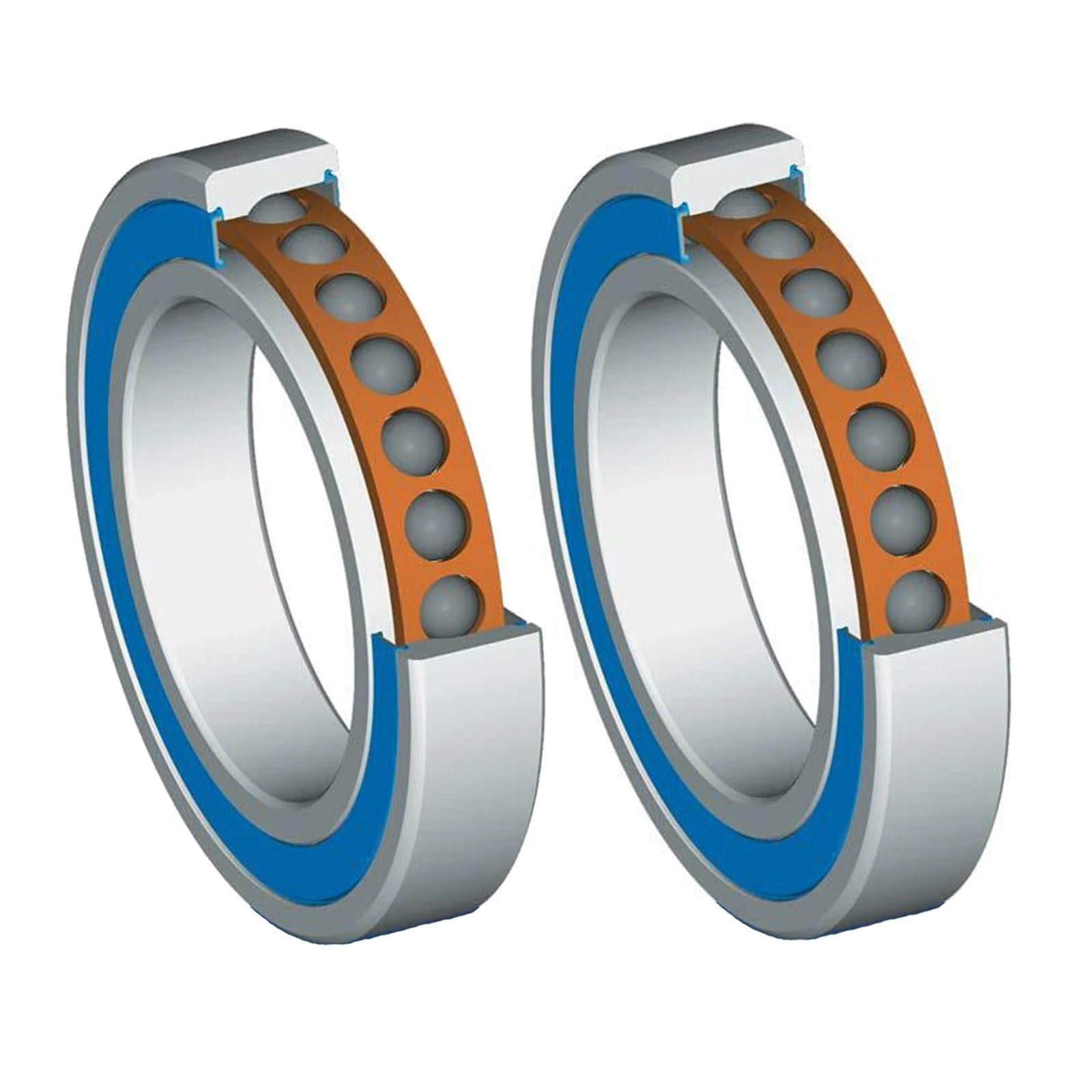 KSZHZYMGX 1pair H71909C 2RZ HQ1 P4 45x68x12 71909 Contact Bearings Spindle SI3N4 Ceramic Ball