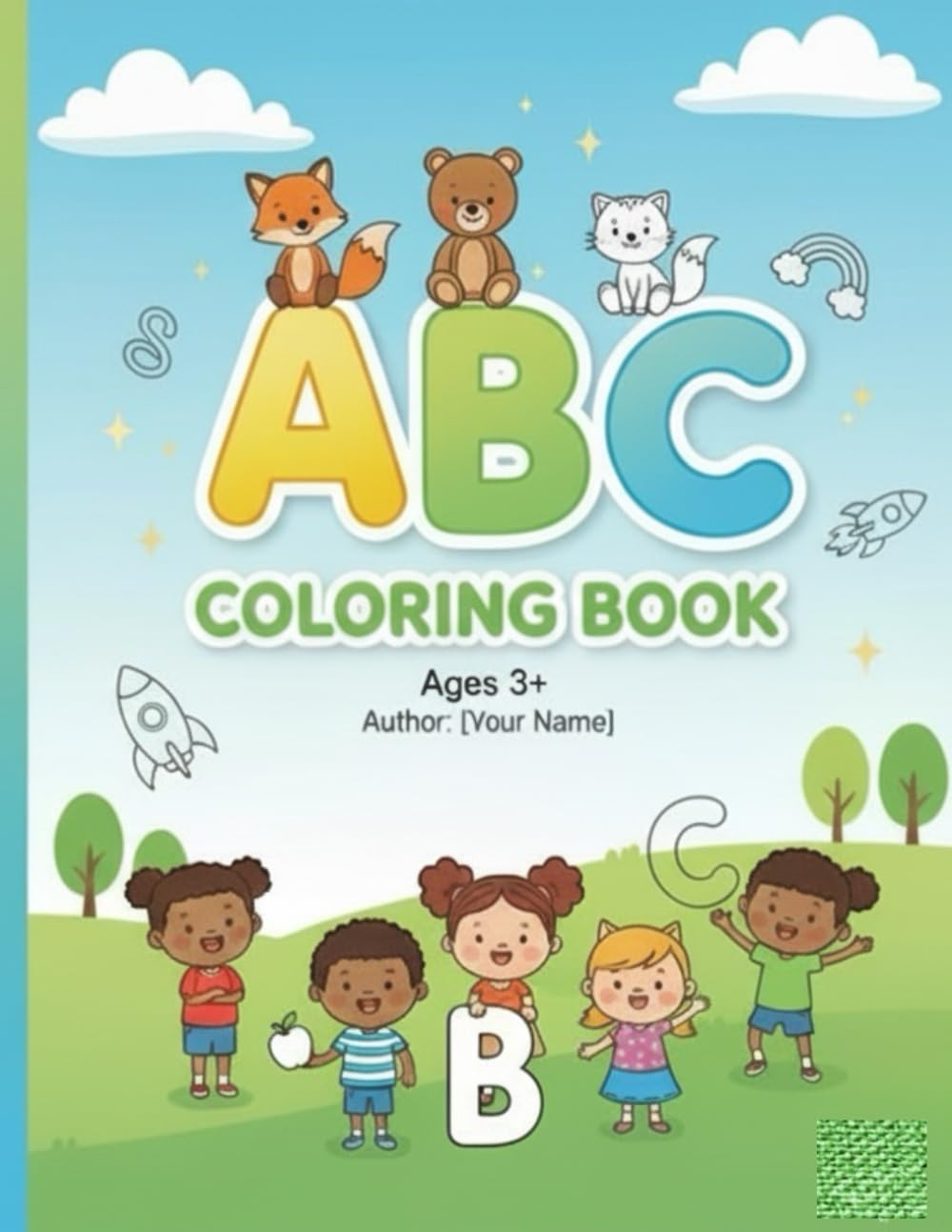 ABC COLORING BOOK: Drawing Letters and Numbers for Kids