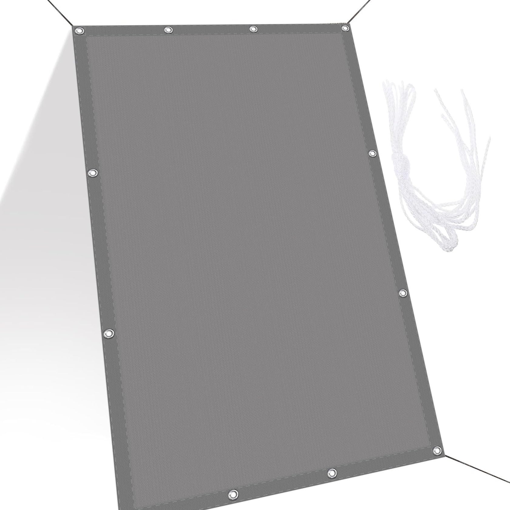 Auvent de jardin polyester étanche gris clair 1.8 x 2.2 m pour cour