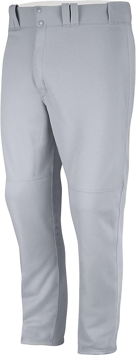 Majestic Boys' 895Y Zipper Front Baseball Pant (Grey, Large)