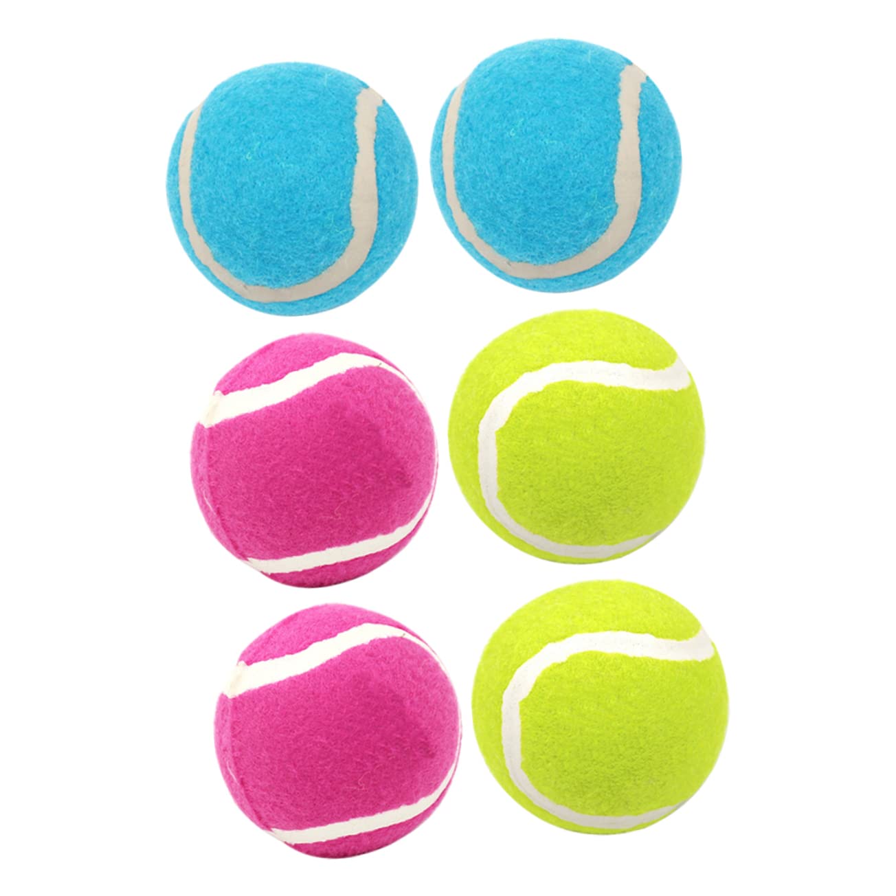 Hohopeti Bissfester Ball für Hunde 6 Stück aus Weichem Gummi Leichtes Hundespielzeug für Hundetraining und Hundebälle im Freien