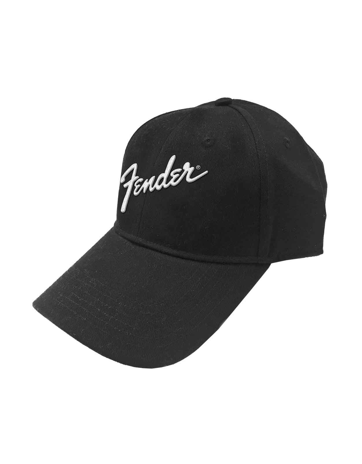 Fender Baseball Cap Classic Logo Official Black Strapback