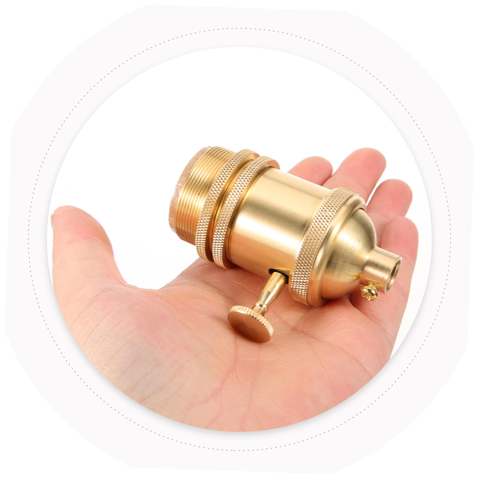 SHINEOFI 5 Stück Vintage Lampenfassung mit Drehschalter Lampenfassung für Diy Hängelampen für Wohnräume Küchen Bars und Restaurants Dekorative Halterung für Vintage Glühbirnen