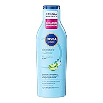 NIVEA SUN Doposole Hydrate 200 ml, Dopo sole idratante 48h, lenitivo e rinfrescante, Aftersun con Aloe Vera Bio, Vitamina E e Acido Ialuornico, Assorbimento rapido, Tutti i tipi di pelle