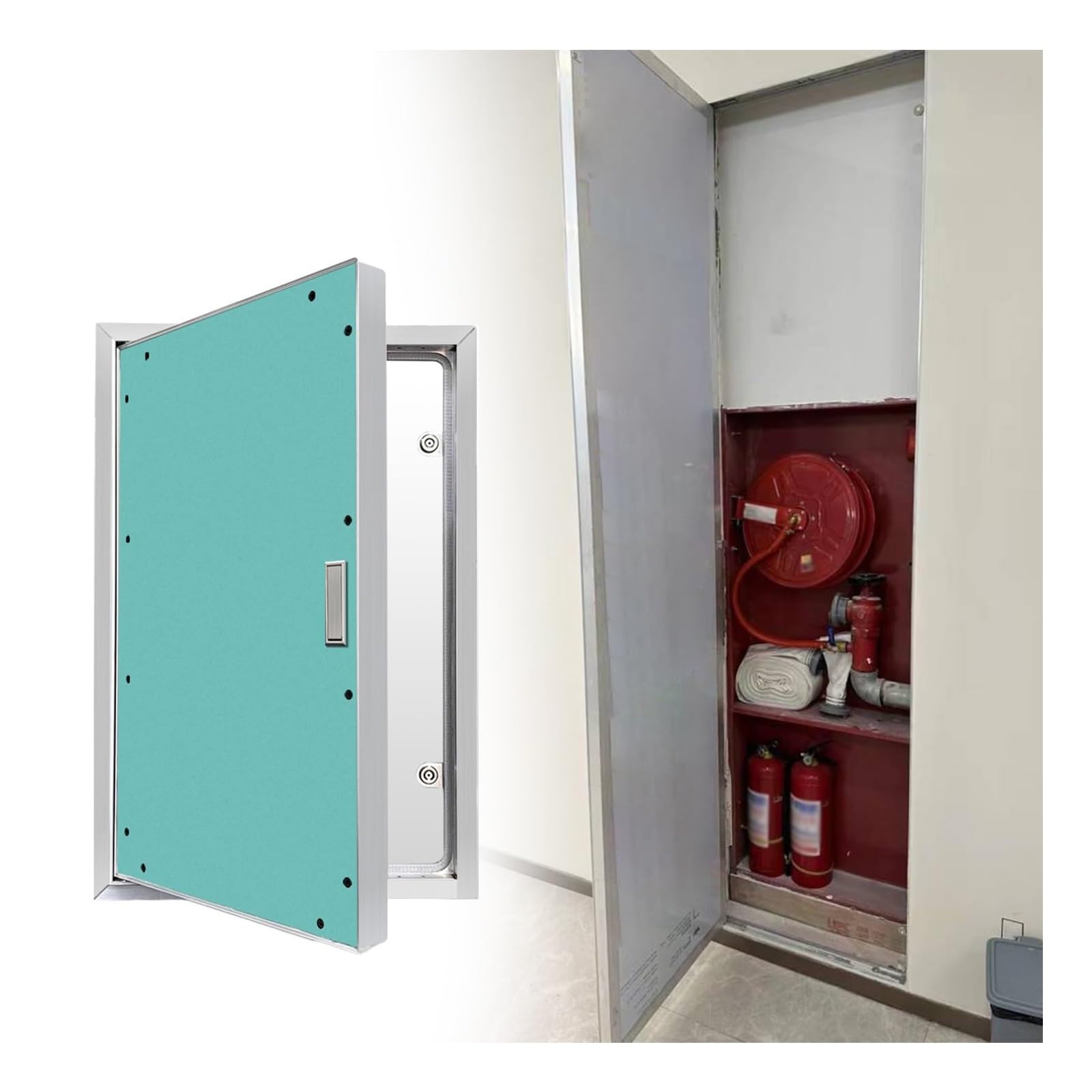 HOFUNTRE Wall Access Panel for Drywall, Reinforced Weather Resistant Structure, Lockable Secure Door Stable Performance for Wall, Ceiling(300x400mm/12x16in)