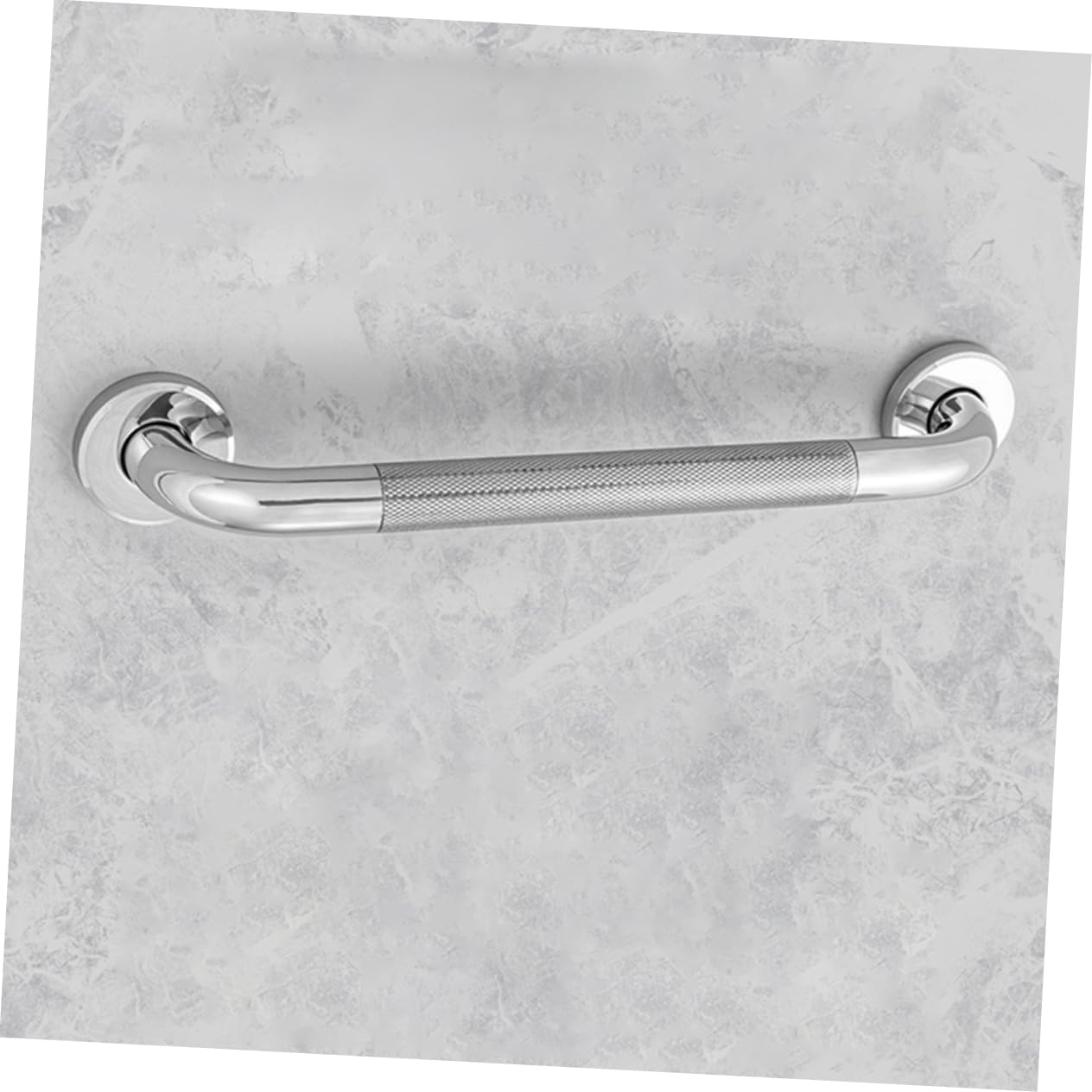 Barra Apoyo de Inoxidable Antideslizante de Acero Plata para Baño