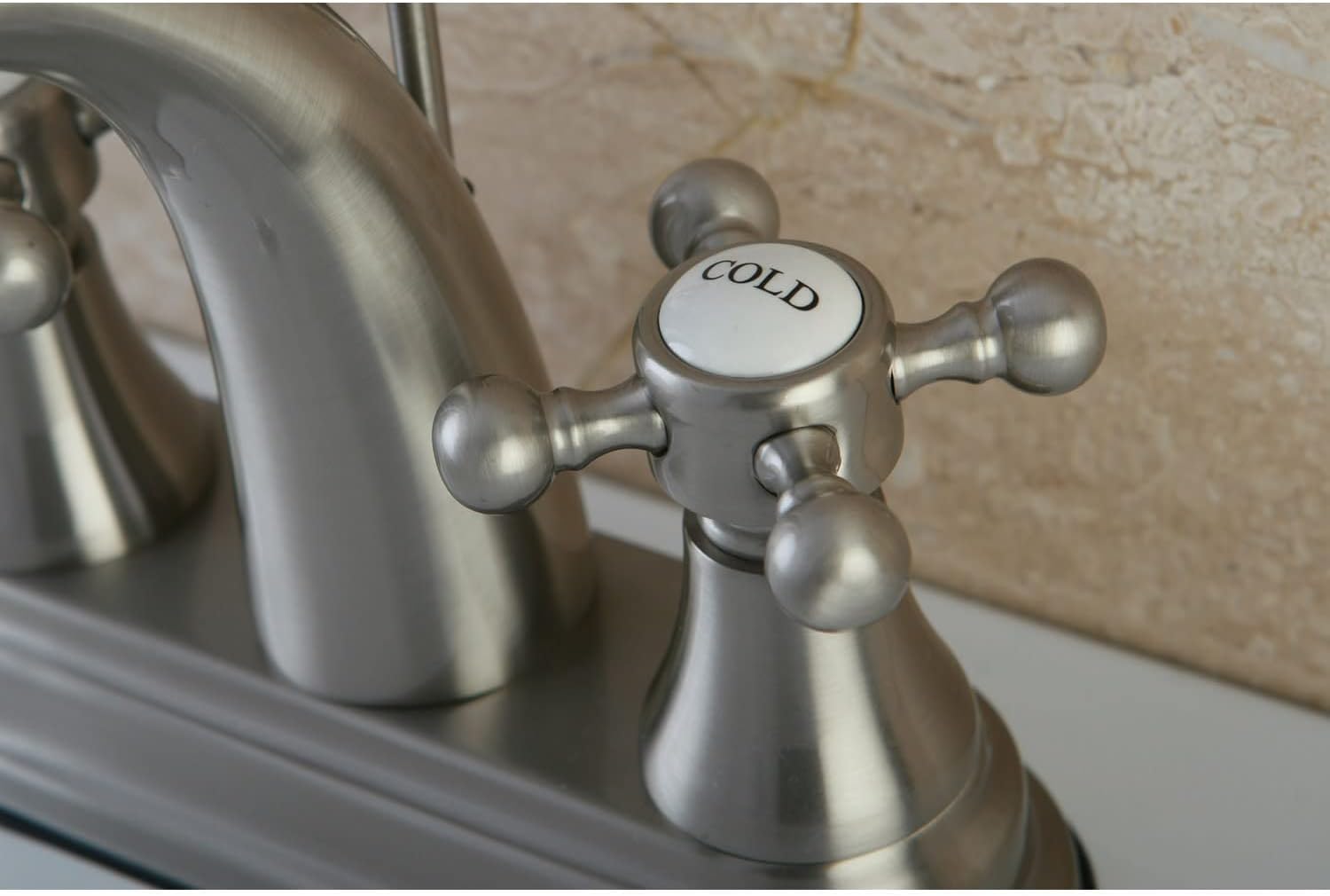 Kingston Brass KS7612BX 4 in. Centerset Bathroom Faucet, Polished Brass
