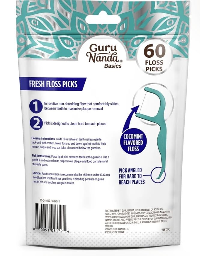 Image of Floss picks, Toothbrush and cover Bundle