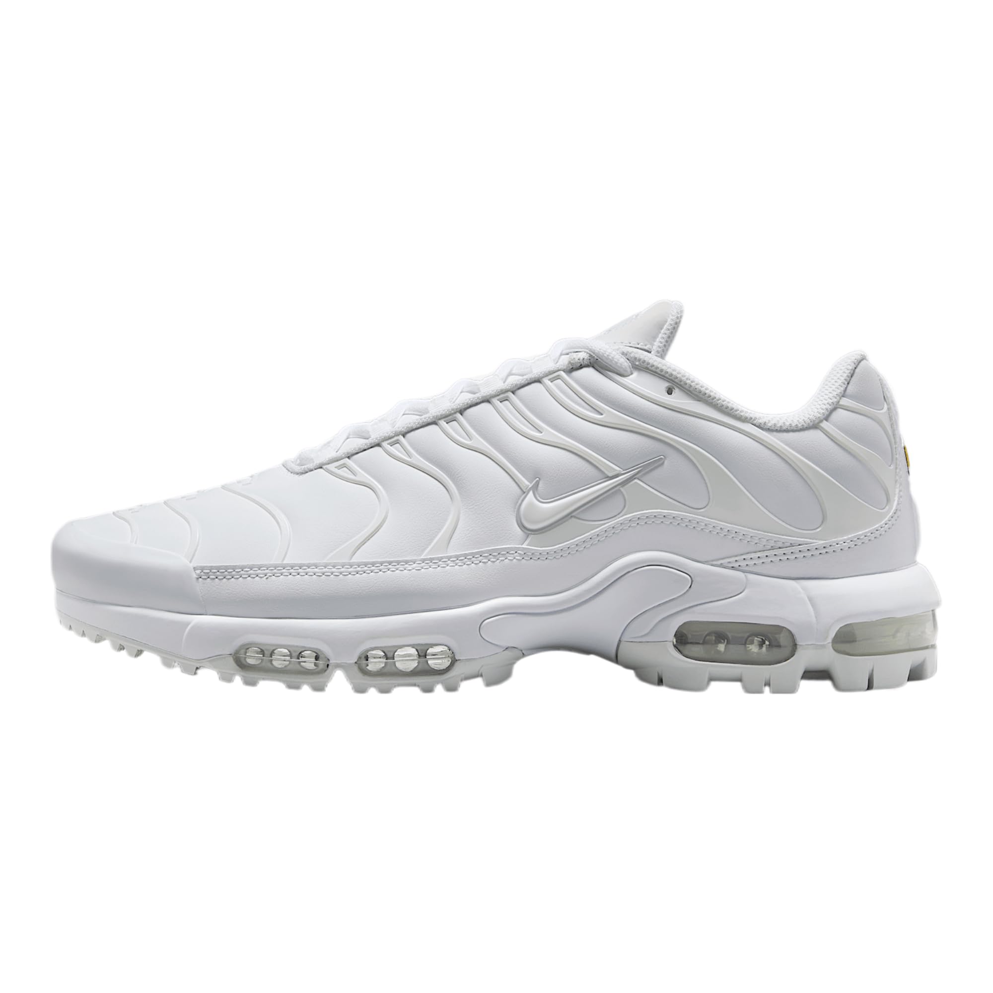 NikeAir Max Plus G Golf Shoes (FZ4150-100, White/Gold/Salsa Red/Pure Platinum) Size 12.5