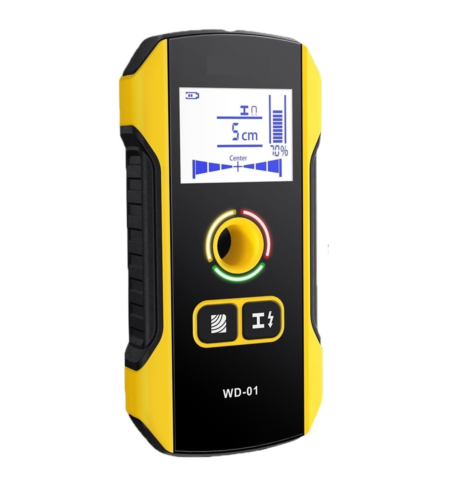Detector de pared, sensor de metal, detector de vigas de madera, escáner de cable con corriente, herramienta de posicionamiento y centrado(WD-02)