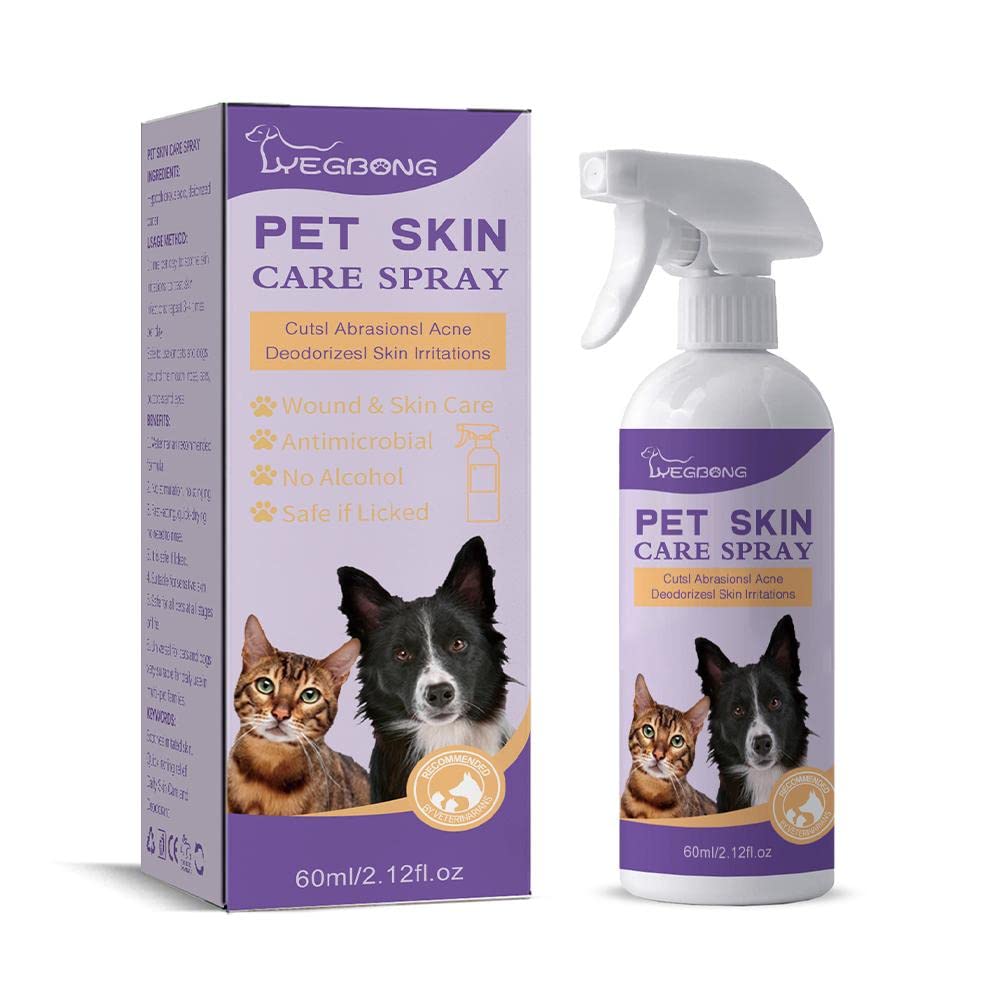 EIRZNGXQ Hypochlorous Itch Relief Spray For Dogs Cats Hot Spot Treatment For Dog Dry S Itchy Care And Allergies Dermatitis W5A3 Skin Skin