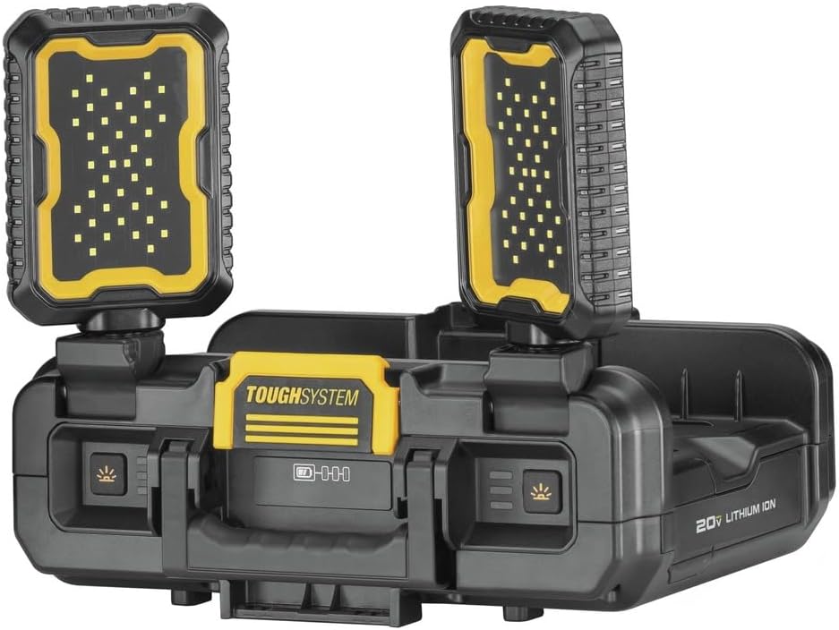 DWST08062 Work Light, Plastic, Black, Yellow