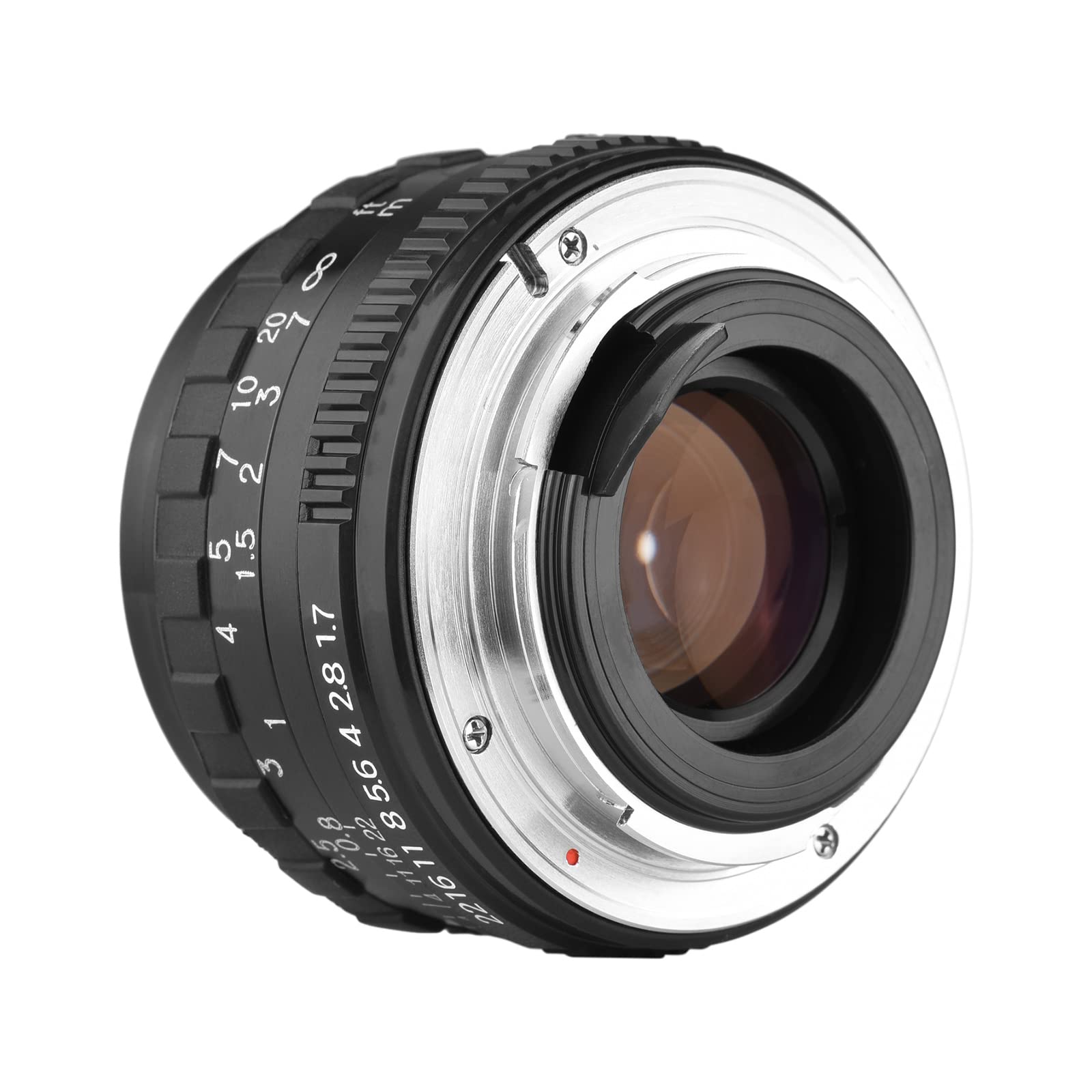 HUIOP 50 mm F1.7 Obiektyw aparatu z dużym przysłoną ręczne ustawianie ostrości Zamiennik obiektywu PK do aparatów Pentax K1/K-1 Mark II z pełną ramką