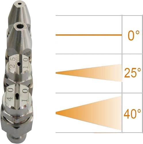 Miniatura 5 de Boquilla de lavado a presión de 4 GPM, kits de boquillas de lavado suave de limpieza de agua de punta Jrod de 4 vías, soporte de punta de lavado de
