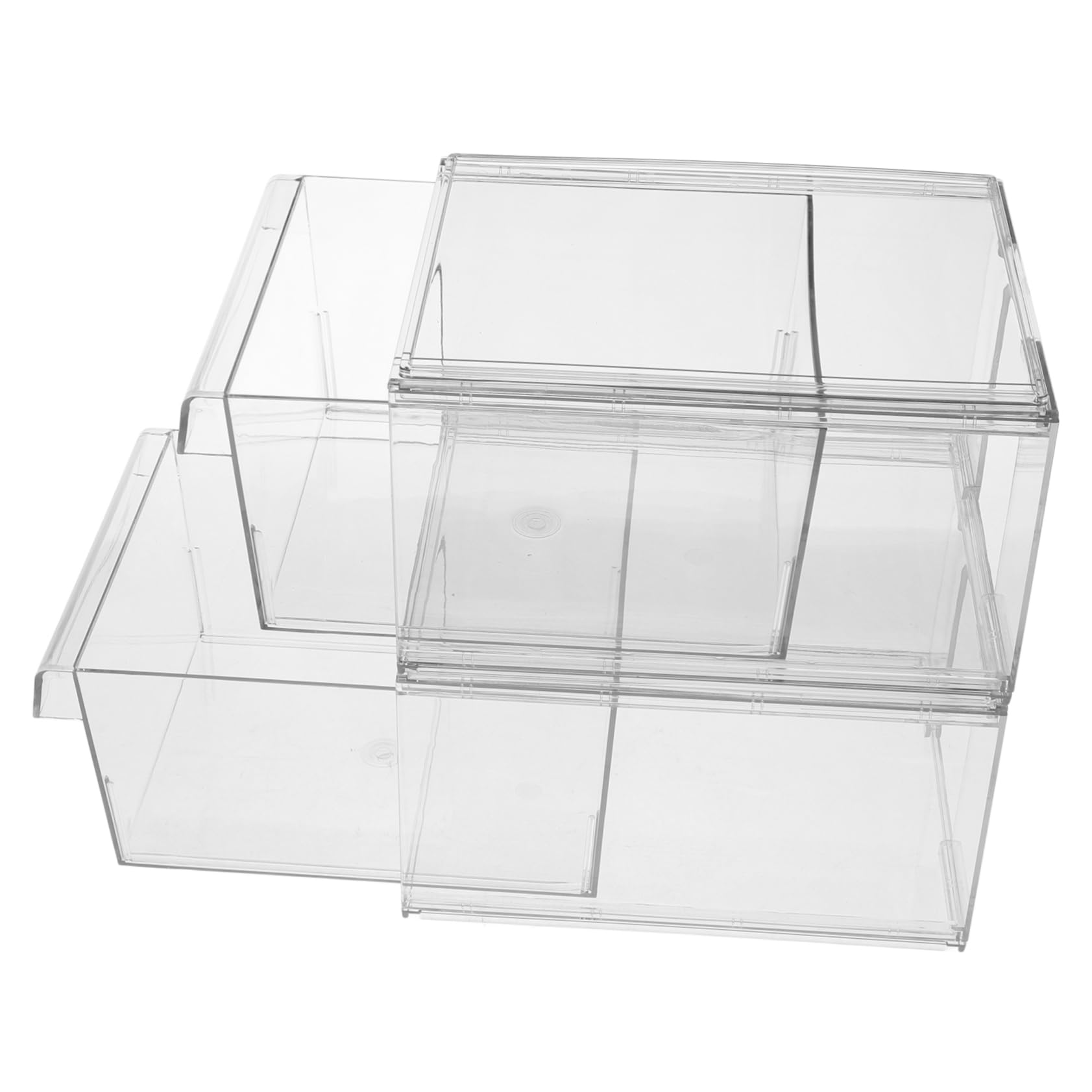 Caja de Almacenamiento de Cosméticos de Acrílico con 2 Cajones