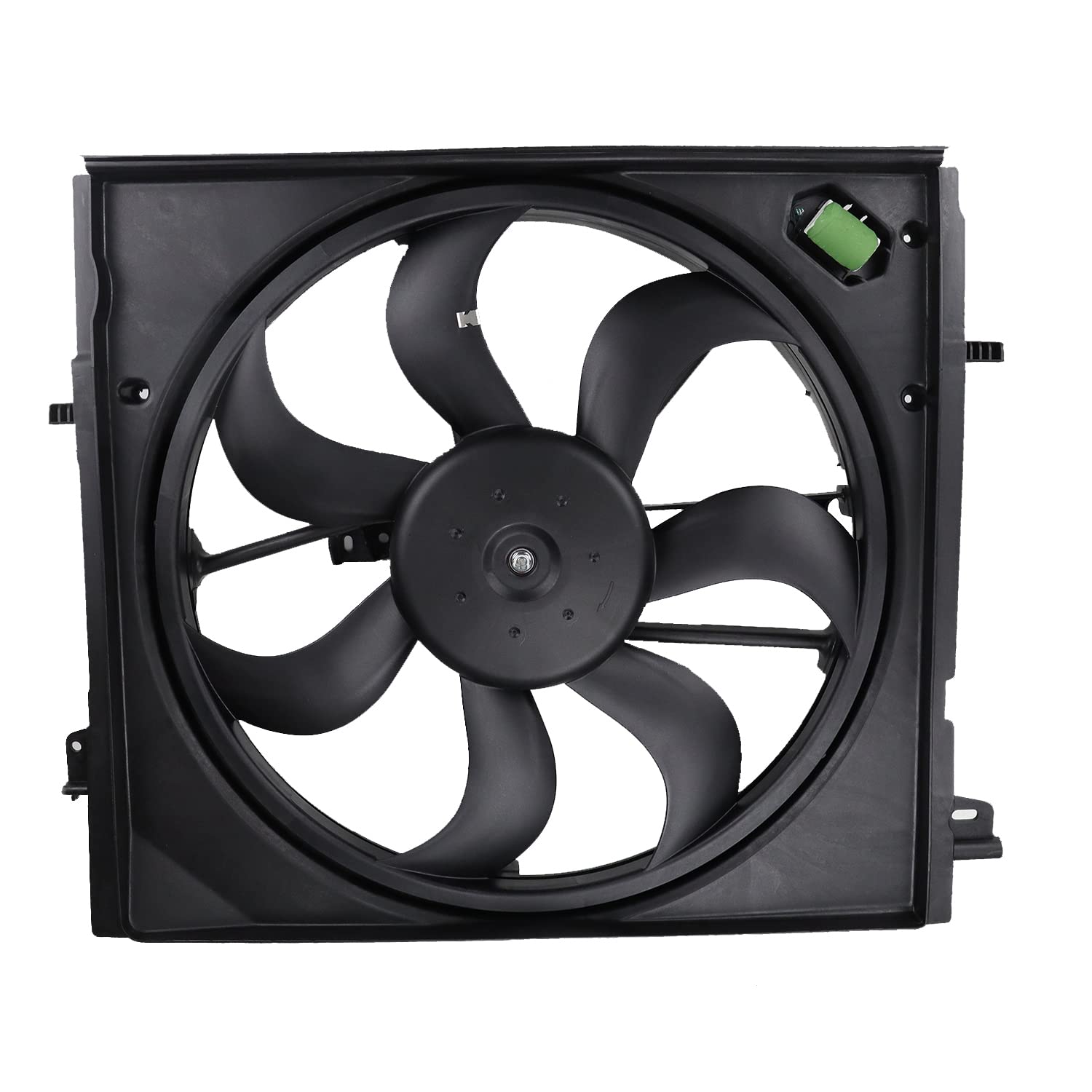 214816MA0A Radiator Cooling Fan Assembly Replacement for 2017 2018 2019 Nissan Rogue Sport 2.0L