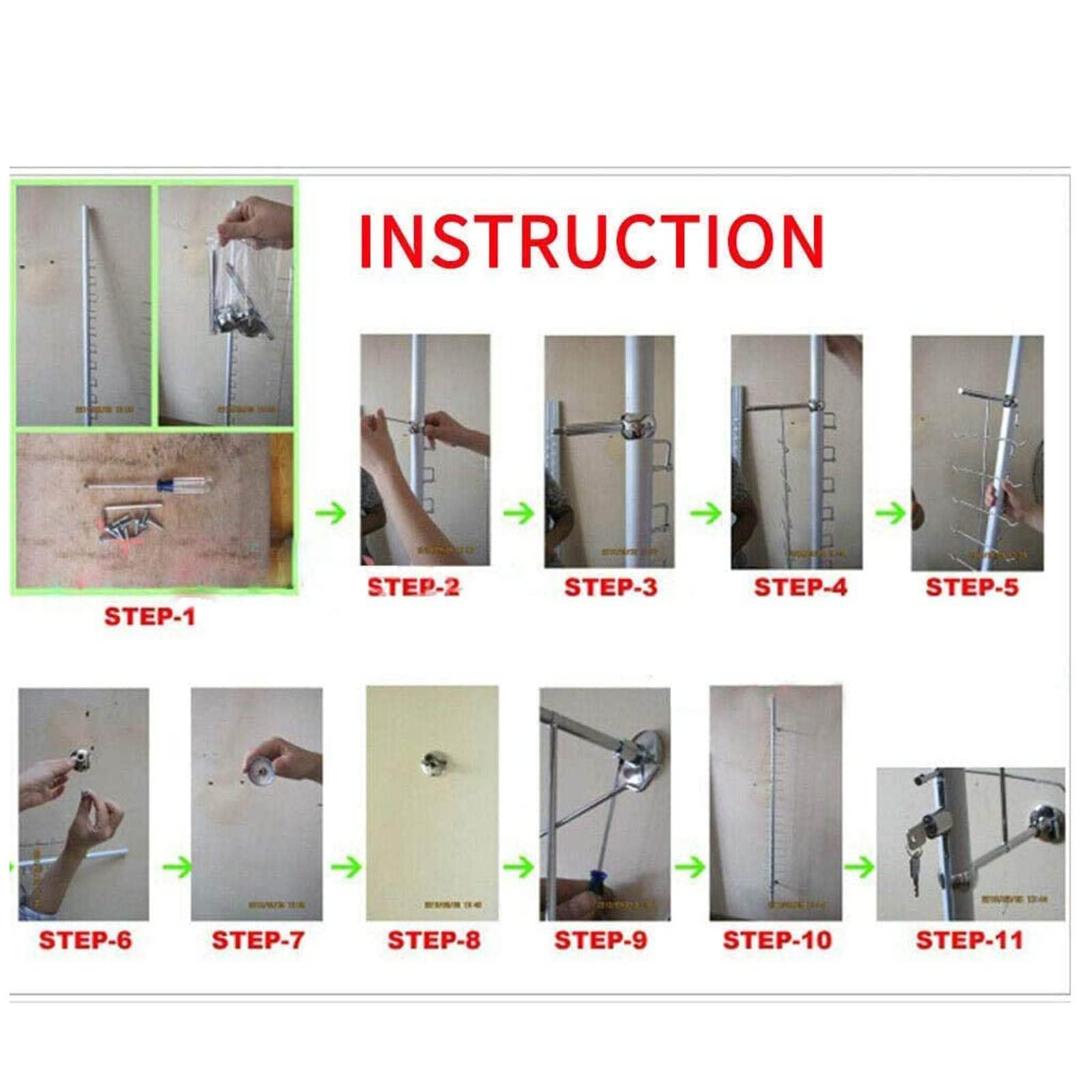 10 soportes de aluminio para gafas de sol de pared, soporte de exhibición decorativo para 12 marcos, almacenamiento seguro para gafas de sol, gafas y gafas